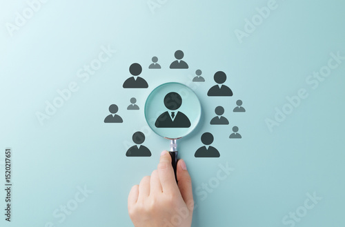 Canvas Print Talent Search and Recruitment Concept