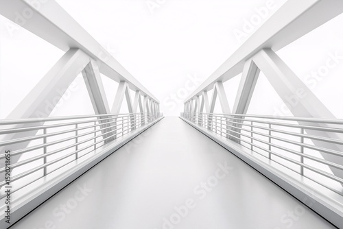 Modern Urban Bridge Architecture. A Minimalist Perspective on Futuristic Design and Transport Infrastructure