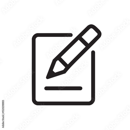 Simple design for note taking with pencil and paper