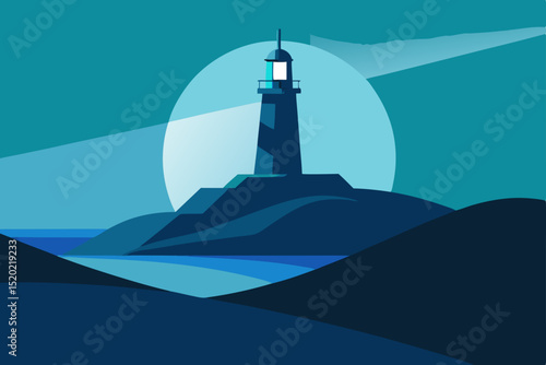 lighthouse on the sea