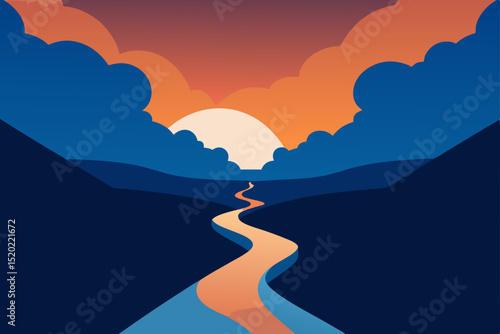 mountain road in the mountains