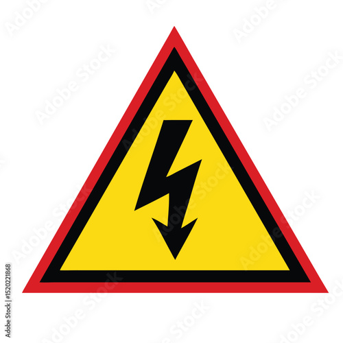 Warning sign. Dangerous electrical voltage icon set. High voltage sign. High voltage sign set, danger of electricity icons. High voltage icon. 