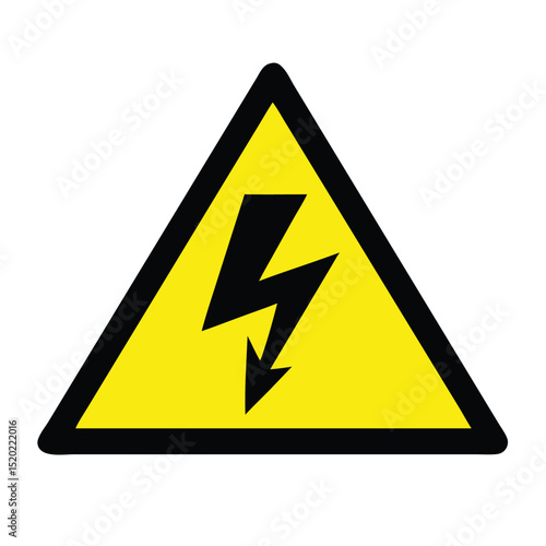 Warning sign. Dangerous electrical voltage icon set. High voltage sign. High voltage sign set, danger of electricity icons. High voltage icon. 