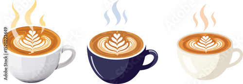 Artisan Coffee Cup Minimalist Vector Illustration for Café Branding and Food Blog Graphics