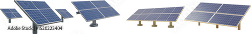 Solar Panel Minimalist Vector Illustration for Green Energy and Sustainable Power Concepts