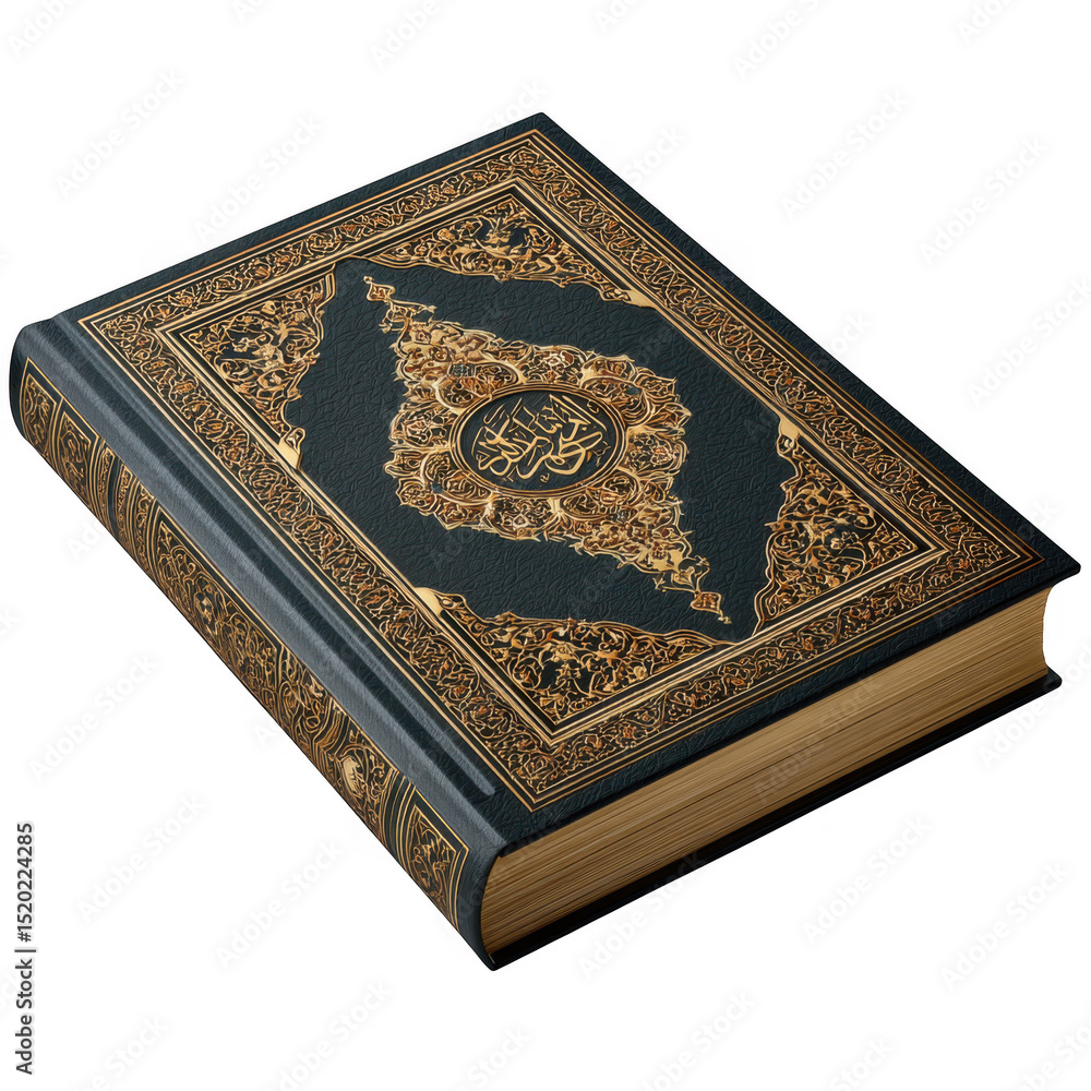 Fototapeta premium Quran book isolated on transparent background