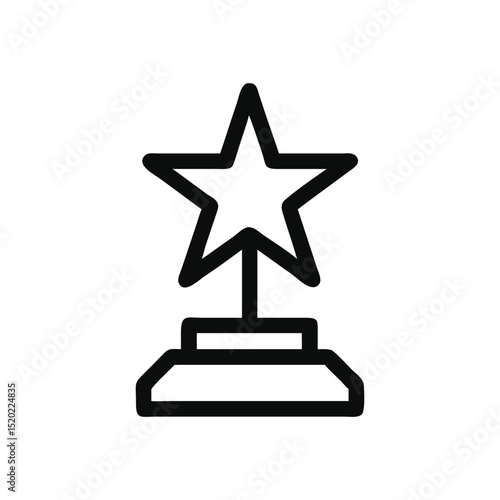 Star trophy icon for achievements