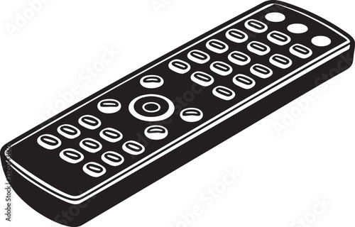 TV remote control isolated on a white background