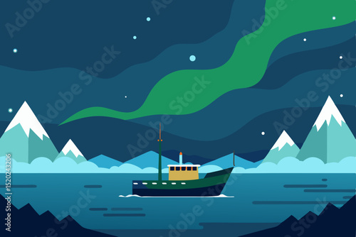 fishing boat in the sea
