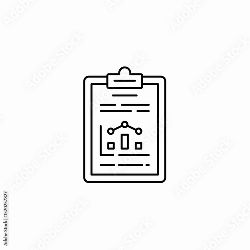 data sheet clipboard icon sign vector