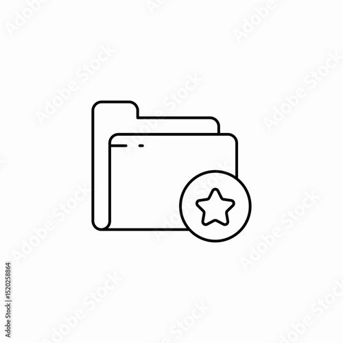 folder sorting icon sign vector