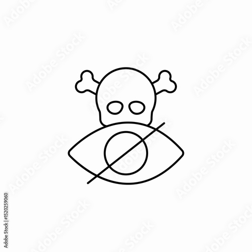 hidden malware icon sign vector