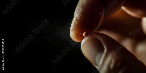 A Person Holding Mustard Seeds to Illustrate the Parable of Jesus Christ Faith Like a Mustard Seed