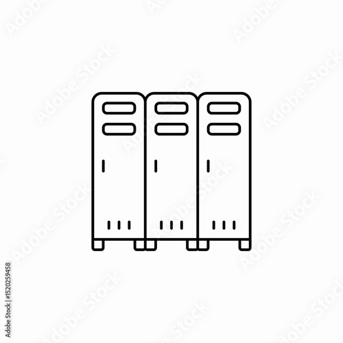locker room icon sign vector
