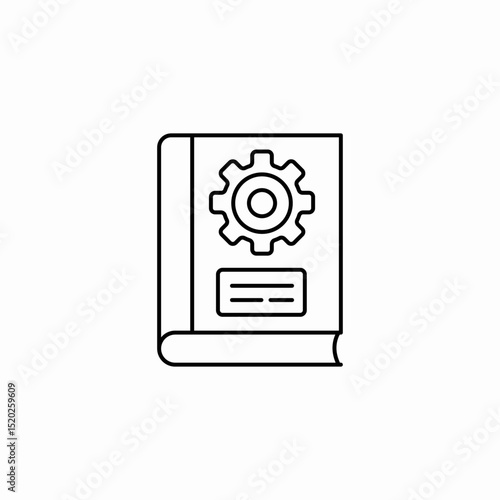 mechanics book icon sign vector