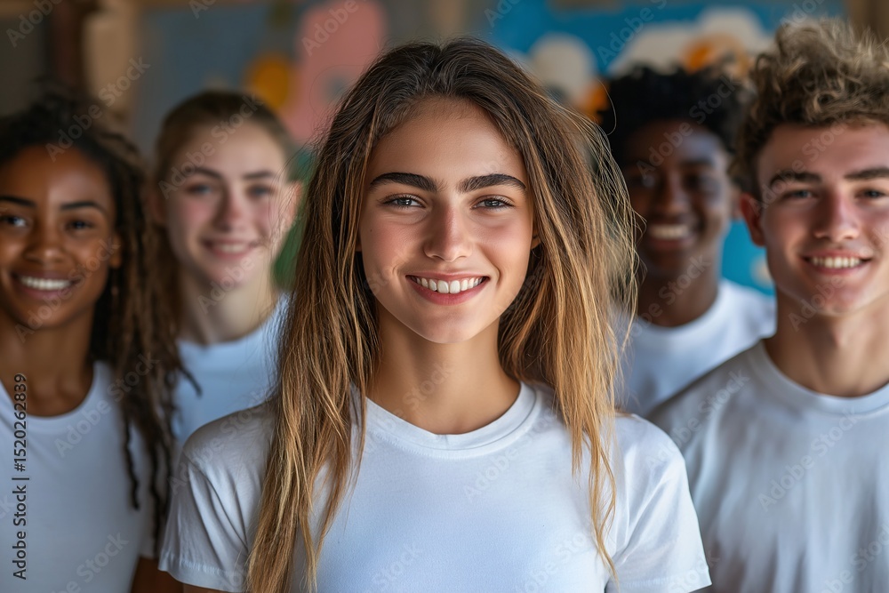 Diverse Teens Embracing Youth Culture and Team Spirit. A Candid Capture of Joyful Expressions and Inclusive Community Diverse Teens Embracing Youth Culture and Team Spirit. A Candid Capture of Joyful Expressions and Inclusive Community