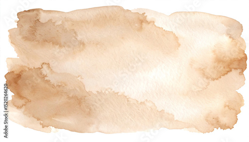 Wallpaper Mural Beige Watercolor Texture with Brown and Yellow Splashes Torontodigital.ca