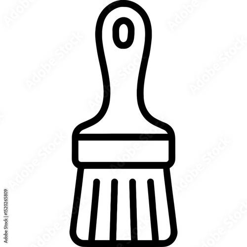 Modern vector icon of a pastry brush