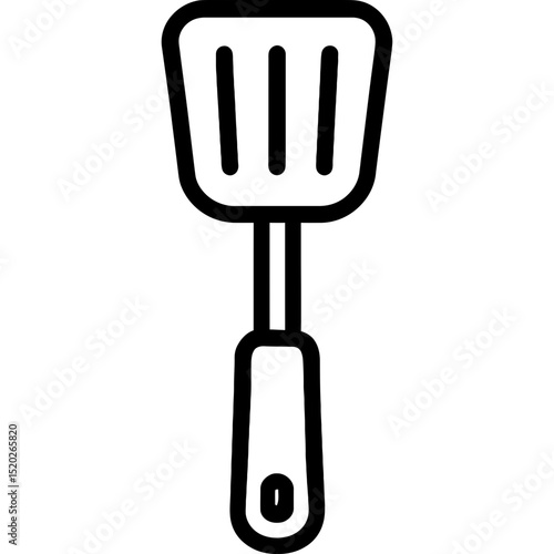 Minimalist spatula vector icon