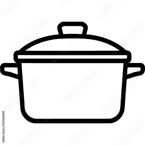 Minimalist casserole dish icon