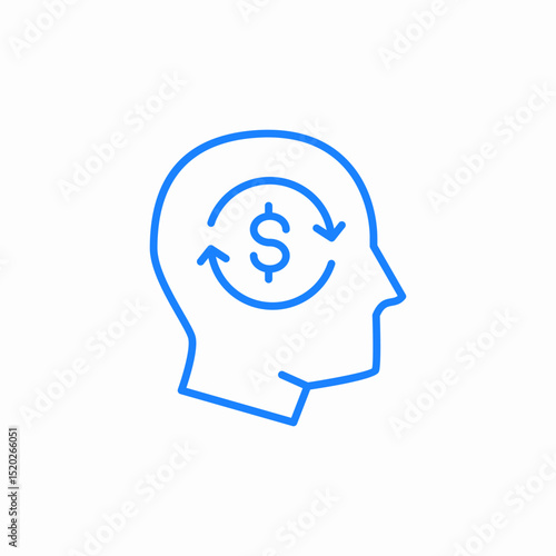 head money idea icon sign vector