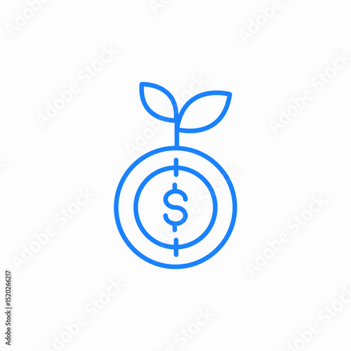 investment growth target icon sign vector