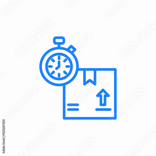 on time delivery icon sign vector