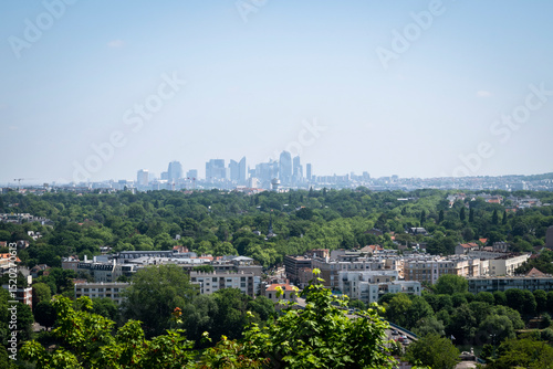 Cityscape from Park Château De Saint-germain-en-laye, Saint-Germain-en-Laye, Île-de-France, western suburb of Paris, France
