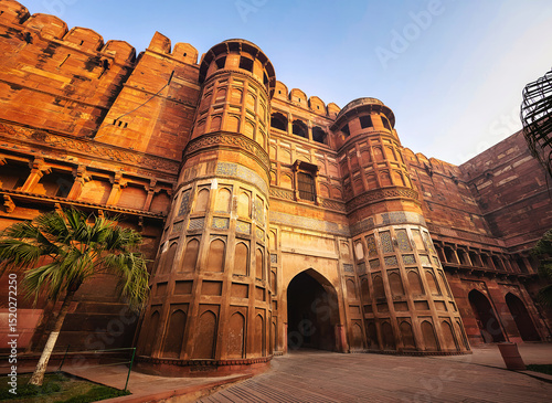 Entrance of a fort, Agra Fort, Agra, Uttar Pradesh, India