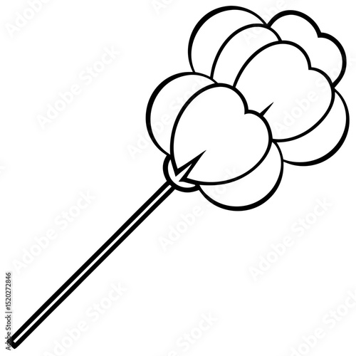 Cotton Swabs Icon – Clean Vector on White