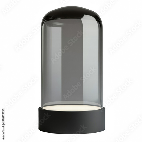 Black Matte 3D Stand with Product Lighting White