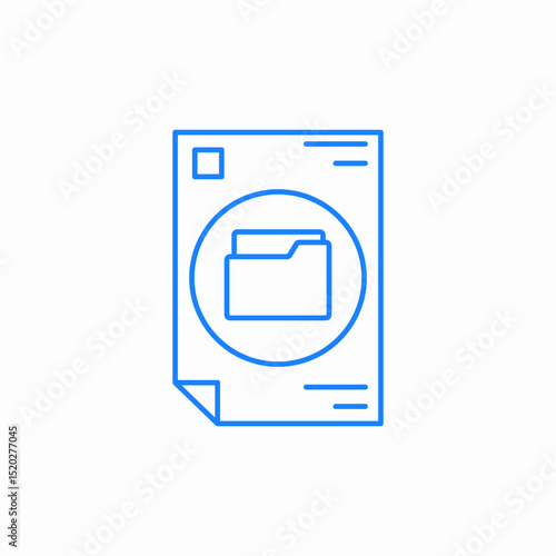 document folder icon icon sign vector