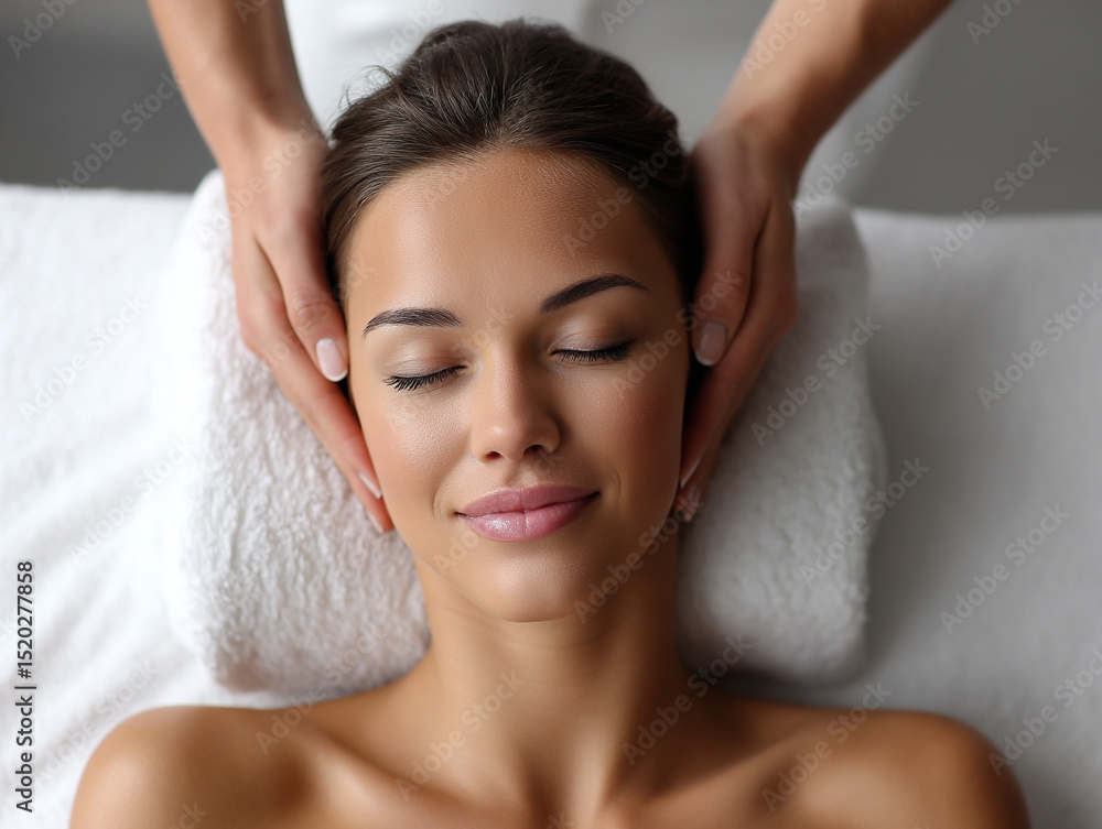 woman giving massage, spa background, calm mood woman giving massage, spa background, calm mood