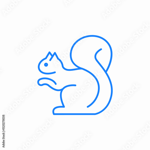 squirrel animal wild icon sign vector