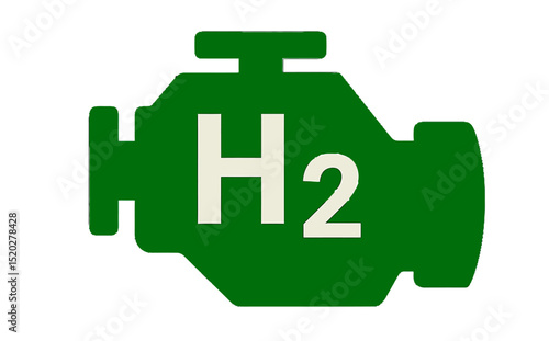 Vector icon shows carbon footprint, emission free, electric car, green industry, recyclable, hydrogen engine, energy transition, net zero, sustainable development, carbon absorbing