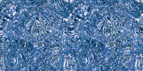 Dye wash indigo blue textur border fabric effect background. Seamless edging trim pattern in masculine Japanese block print style. Perfect for washing tape, ribbon and banner design