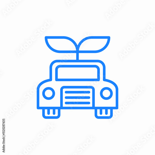 eco jeep icon sign vector