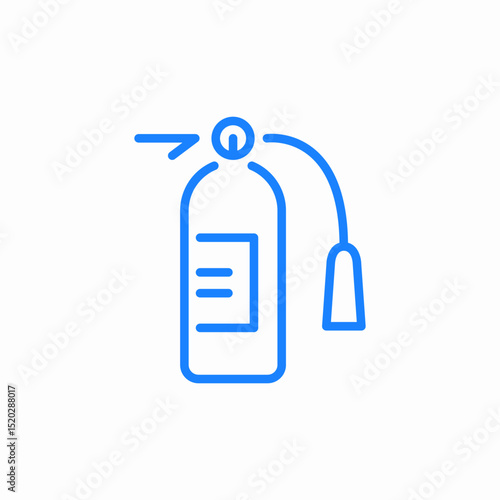 fire extinguisher icon sign vector