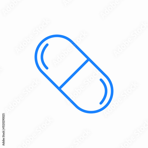 pill medicine icon sign vector