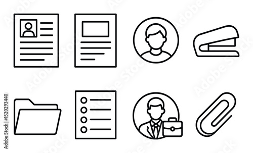 Debate club linear icons set – outline, simple argument and discussion symbols