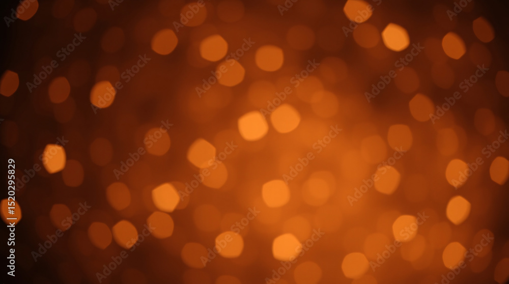 Obraz premium Warm bokeh lights with golden glow, creating a festive and cozy luminous background.