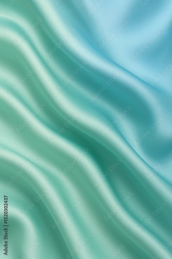 Fototapeta premium Blue Minty Silk