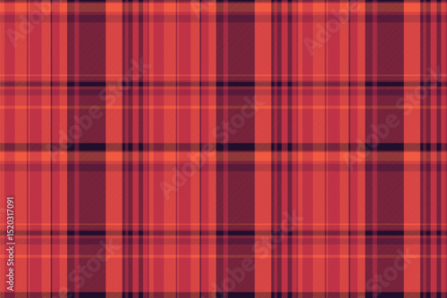 Warm plaid pattern. Ideal for backgrounds, textiles, or seasonal designs. Evokes a cozy, comforting feel, perfect for autumn or rustic themes.