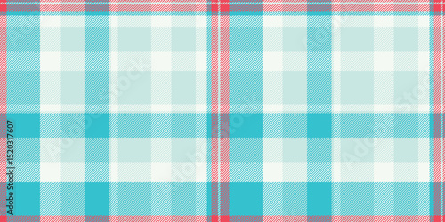 Vibrant turquoise and coral plaid pattern.  Perfect for textile design, website backgrounds, or crafting projects.  This cheerful, summery design evokes feelings of freshness and optimism.
