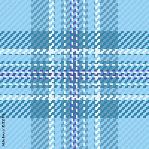 Cool, calming blue plaid pattern.  Perfect for textile design, website backgrounds, or apparel projects.  Subtle texture and repeating motif create a soothing, sophisticated aesthetic.