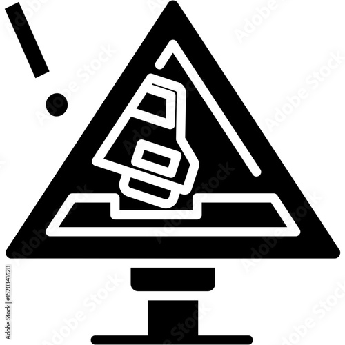 Pothole Warning Icon