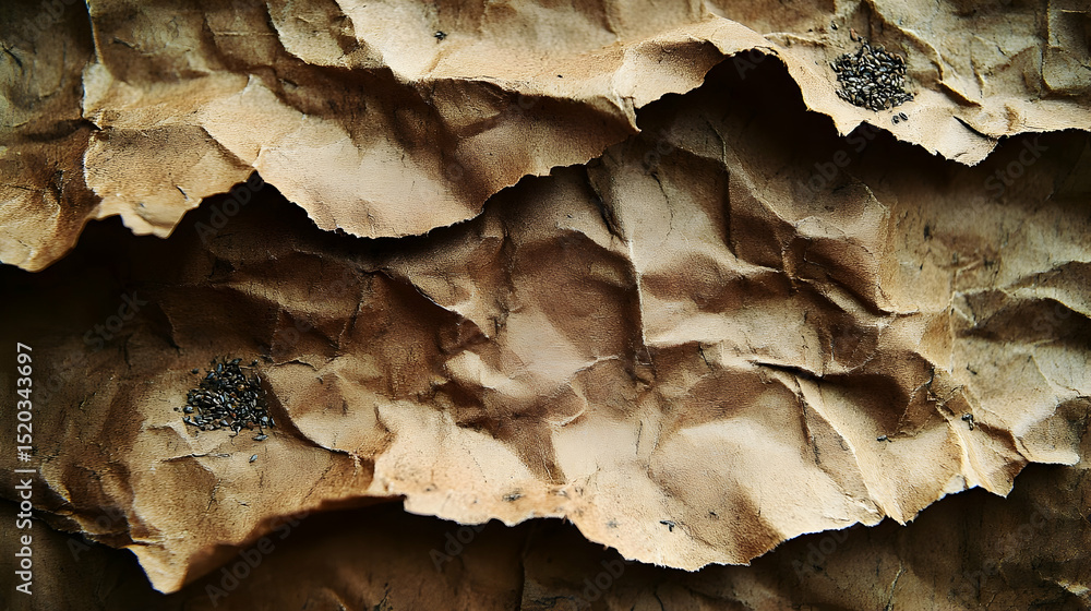 Crinkled Paper Texture Background Crinkled Paper Texture Background