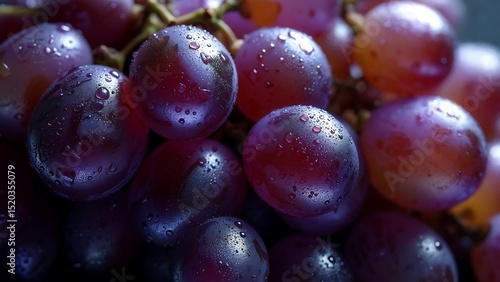 Wallpaper Mural Juicy Red Grapes Chilled on Ice in Elegant Bowl Refreshing Summer Fruit Food Photography Torontodigital.ca