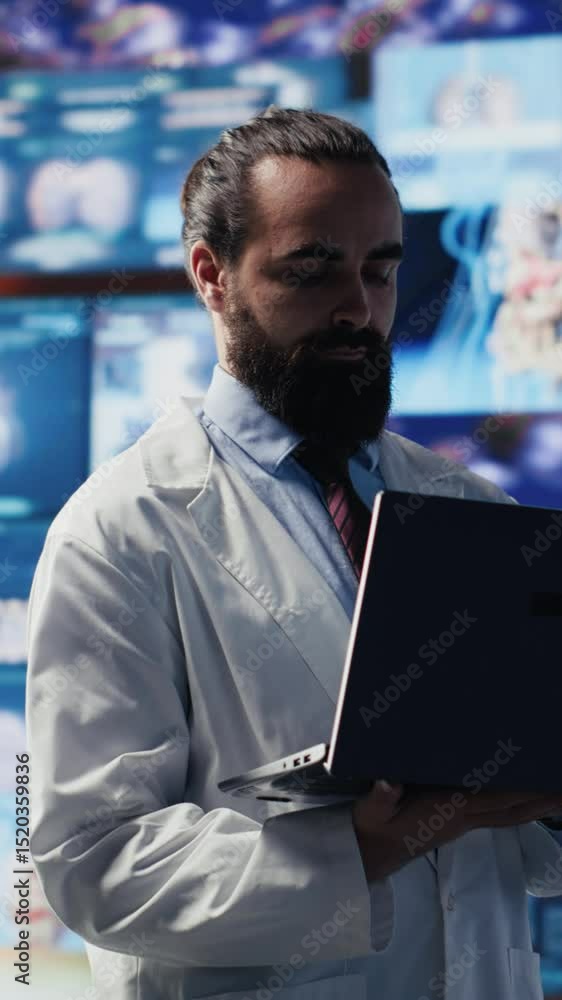 Vertical Video General practitioner leverages digital tools for better diagnostics and patient analysis, reflecting the future of medicine through technology and scientific advancement. Health Vertical Video General practitioner leverages digital tools for better diagnostics and patient analysis, reflecting the future of medicine through technology and scientific advancement. Health