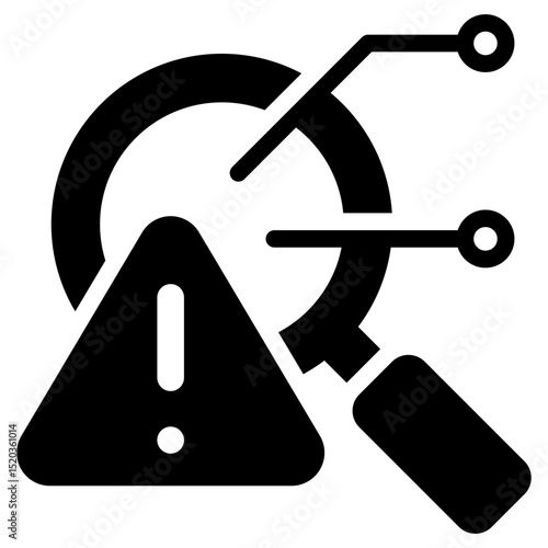 Detection Icon Black Solid